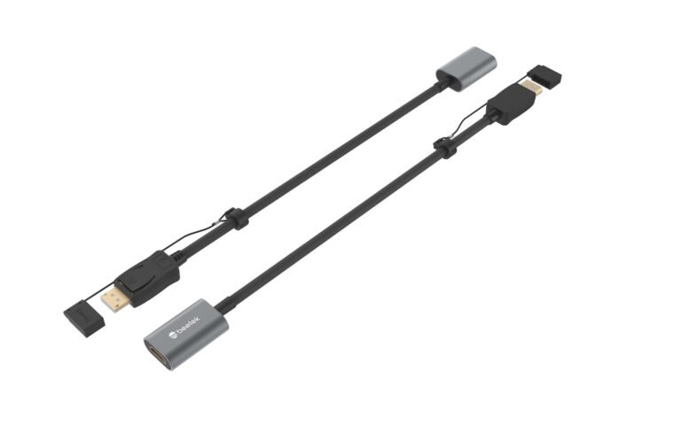 Adaptador activo DisplayPort 1.2a a HDMI 2.0 hembra con cubierta de silicona – SZ04, fotografía 2
